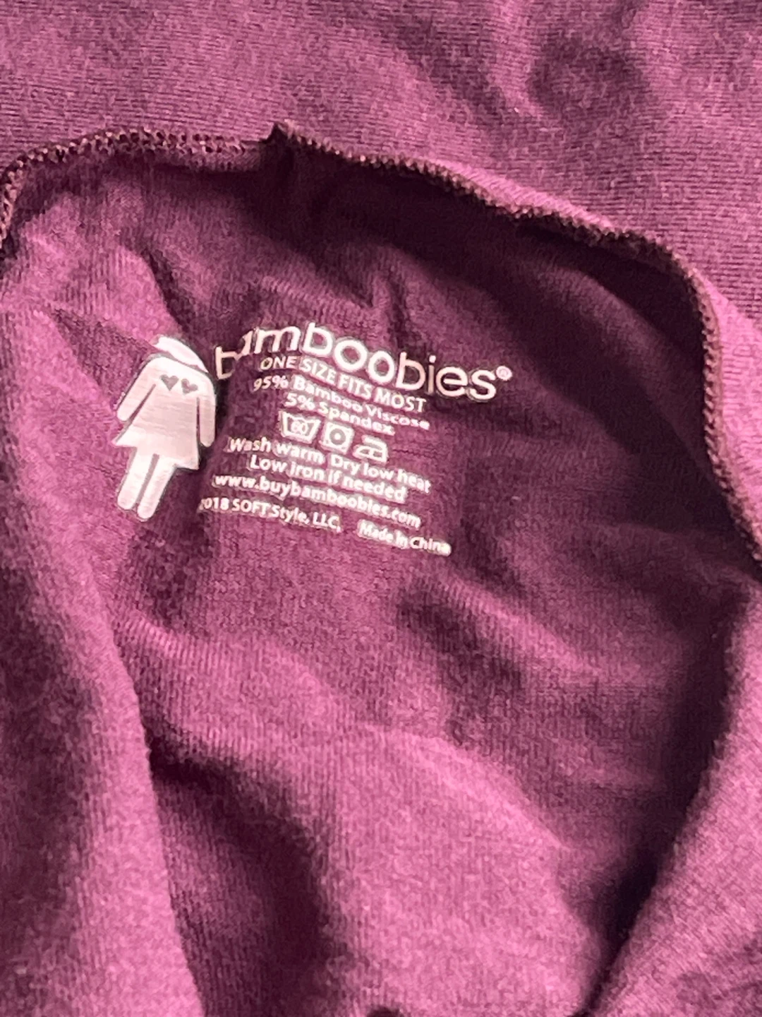 Bamboobies Nursing Tank Top - Purple - photo 2