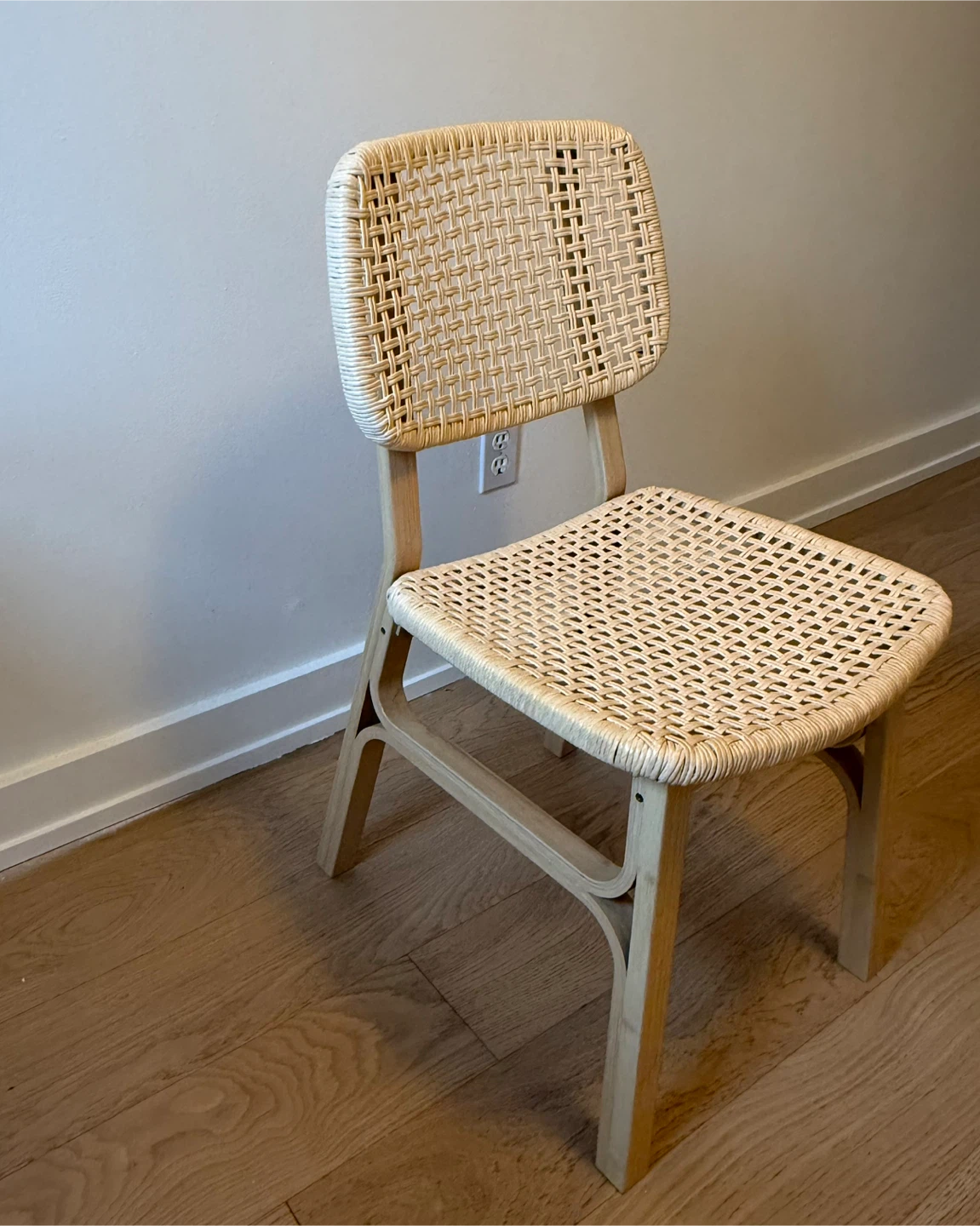 Woven Cane Accent Chair