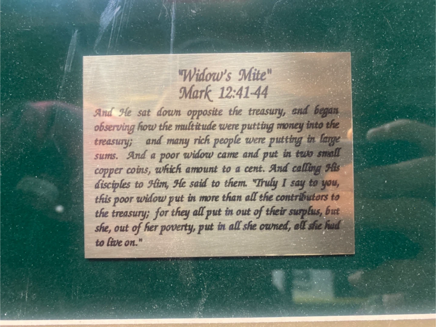Framed Widow's Mite Coin from Special Edition Series - photo 3
