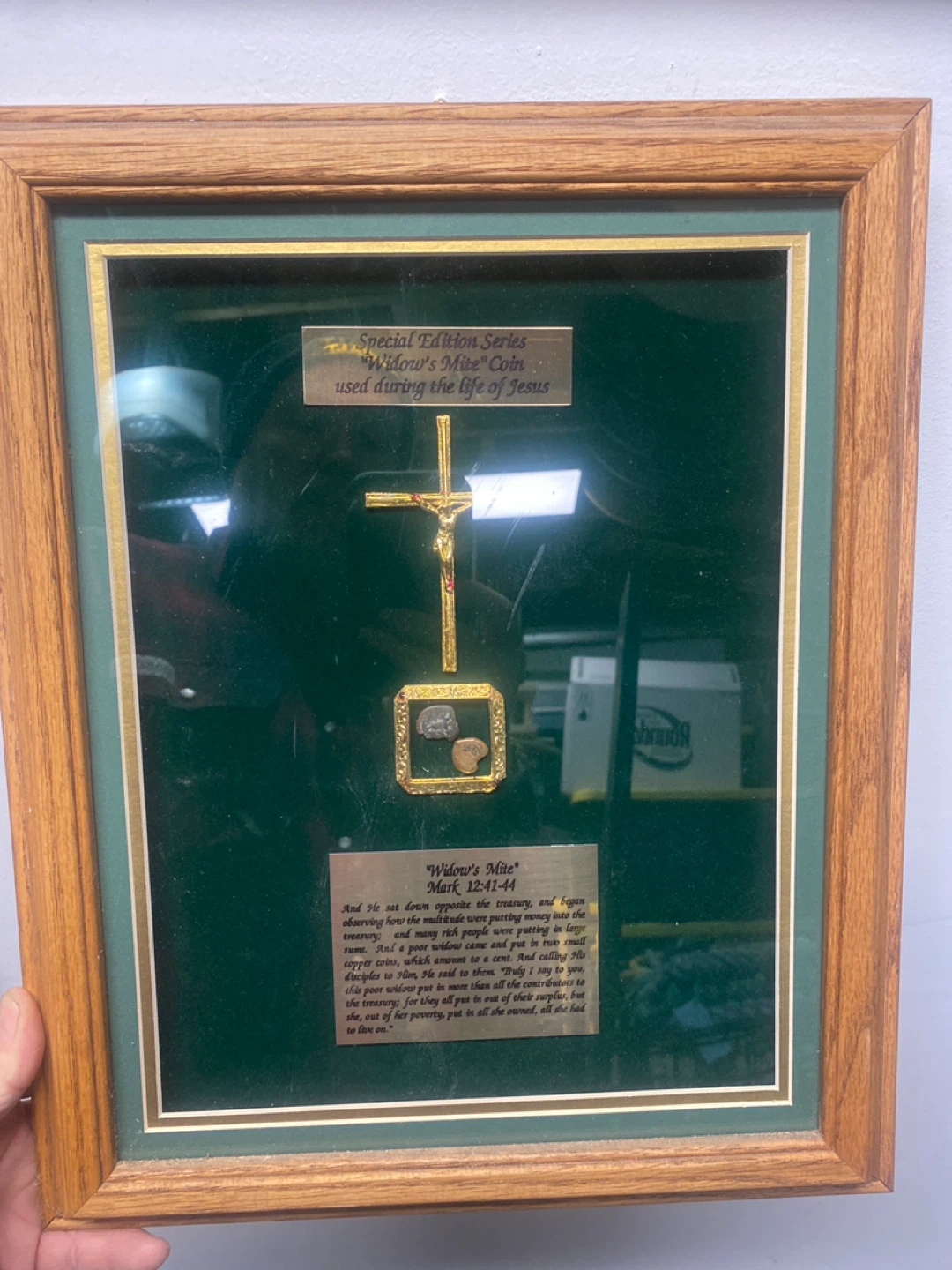 Framed Widow's Mite Coin from Special Edition Series