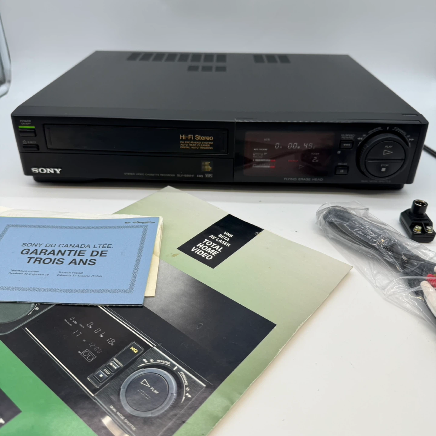 Sony SLV-686HF VHS Hi-Fi ,VCR Video Cassette Recorder,Tested - photo 3