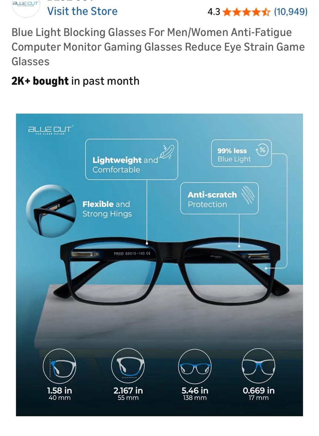 Moving sale/blue light blocking glass Purchased in November 2025