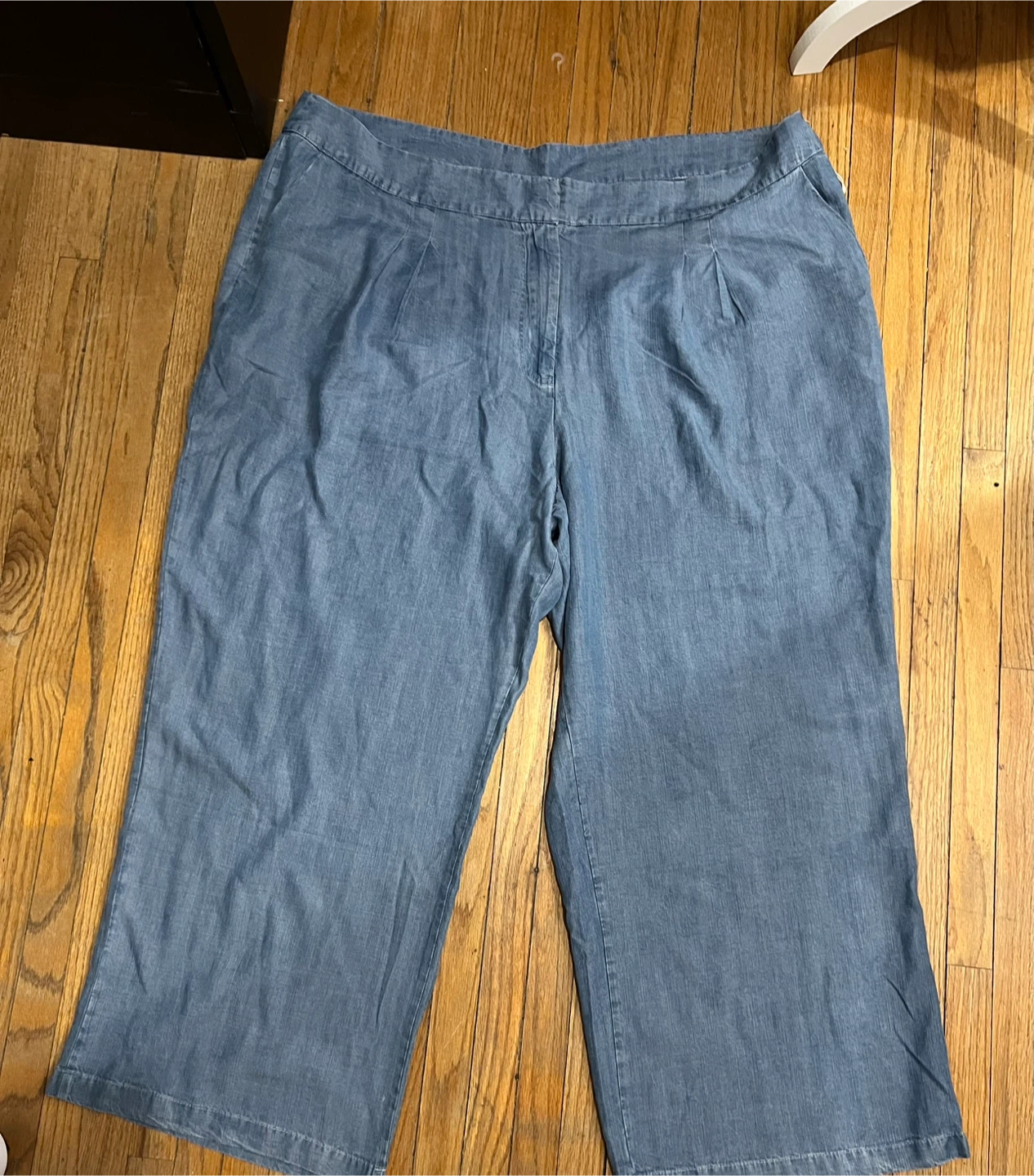 New-Dex Chambray Wash/Bleu Wide leg Pants Size 2X
