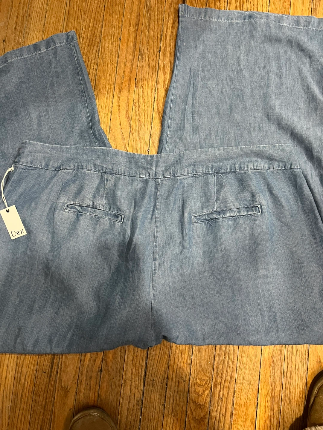New-Dex Chambray Wash/Bleu Wide leg Pants Size 2X - photo 2