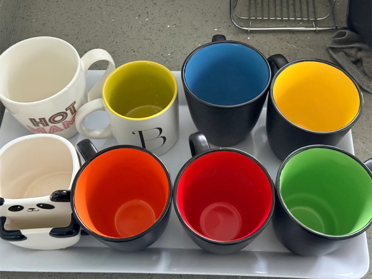Set of 5 colourful mugs $12 (3 extra mugs free) - photo 2