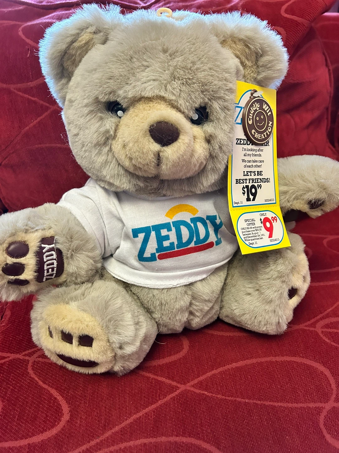Cuddle Wit Creation "ZEDDY" Teddy Bear - photo 4
