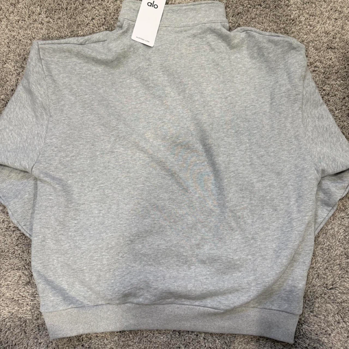 Alo Quarter Zip- Grey - photo 2