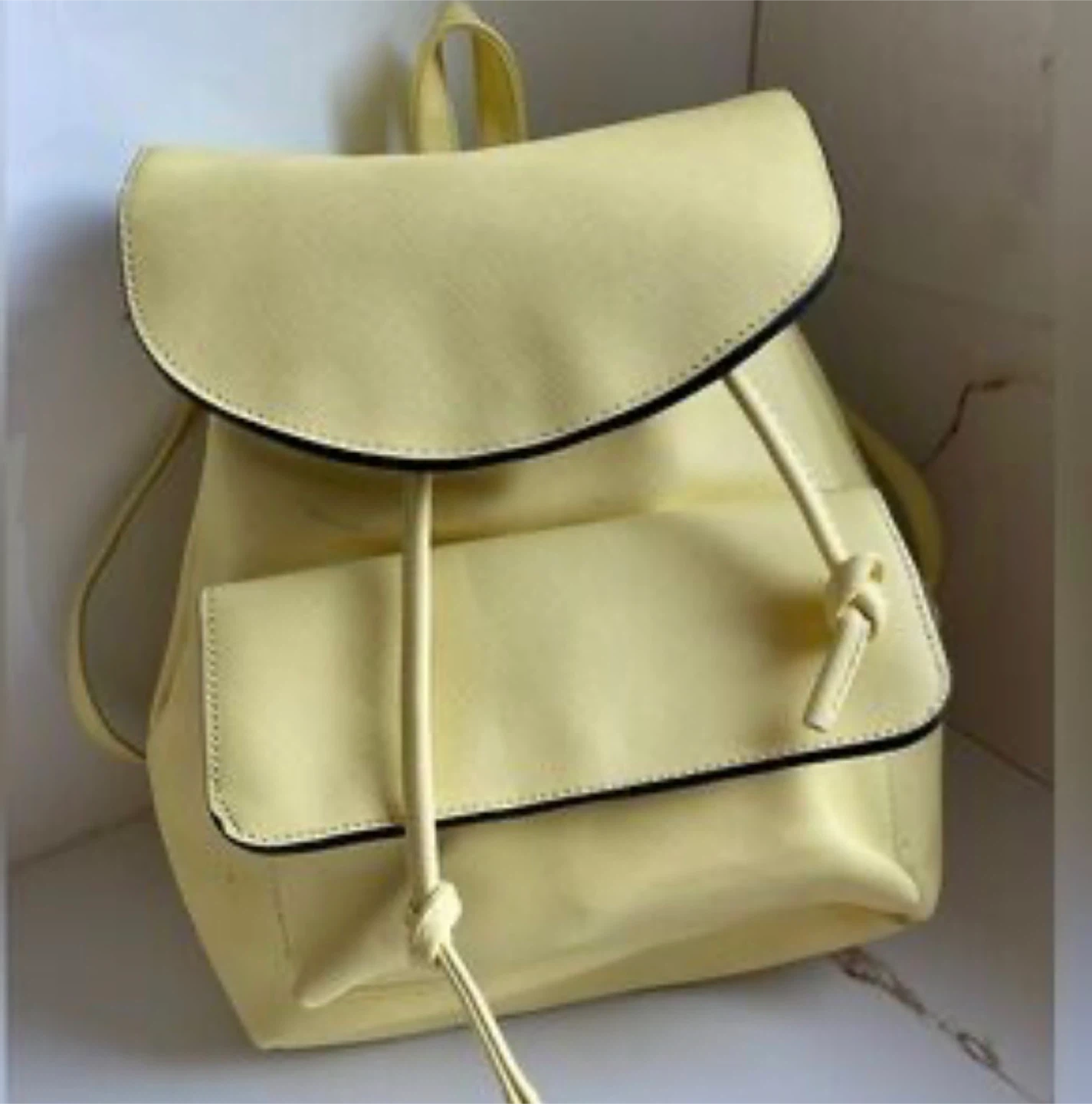Ardene Yellow Drawstring Backpack