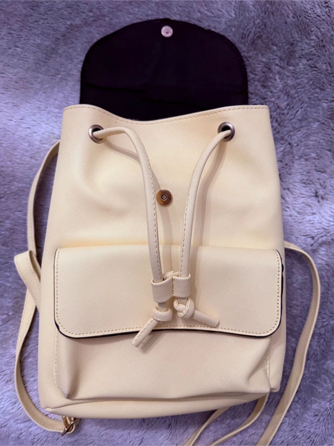 Ardene Yellow Drawstring Backpack - photo 4