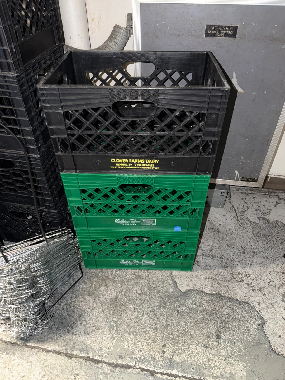 Clover Farms Dairy Milk Crates