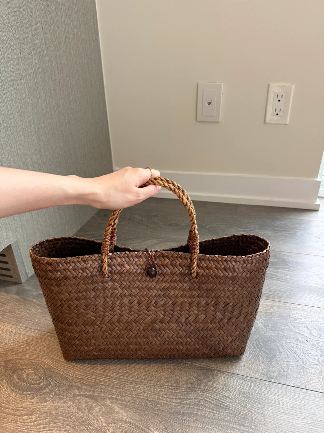 Woven Straw Tote Bag - photo 3
