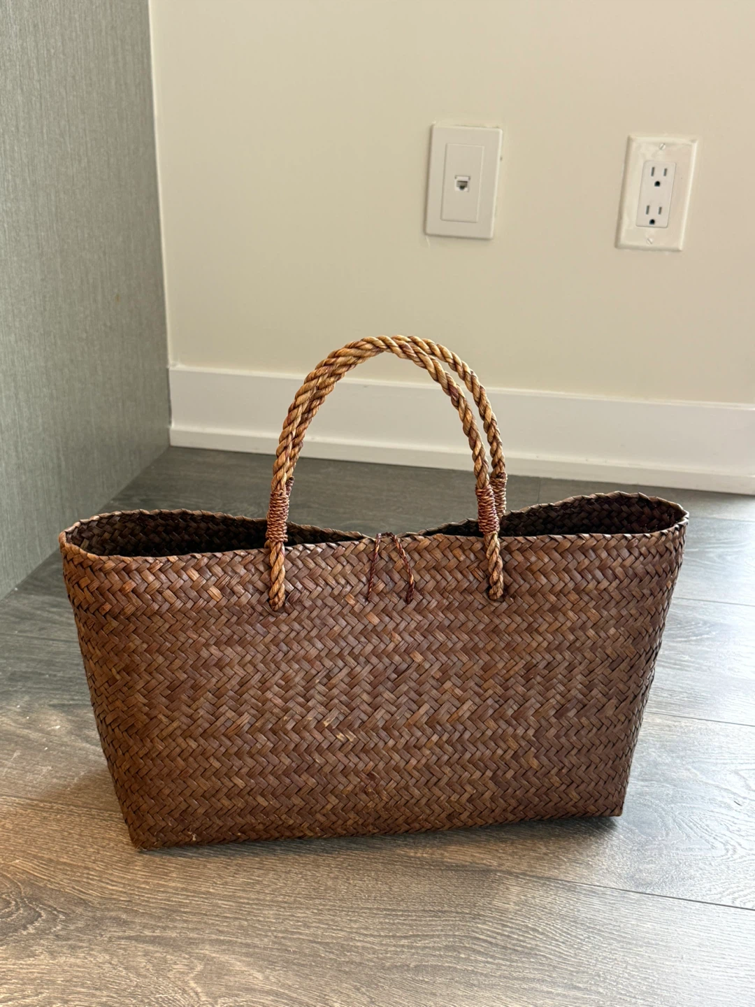 Woven Straw Tote Bag - photo 2