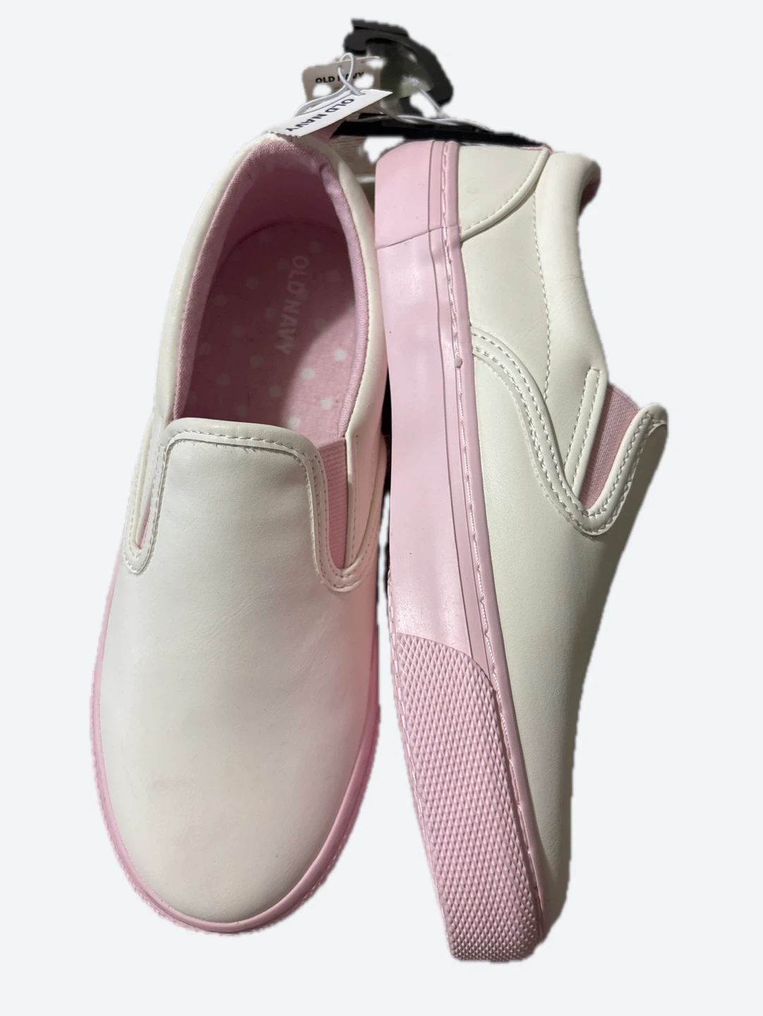 Old Navy White & Pink Slip-On Shoes - Kids - photo 2