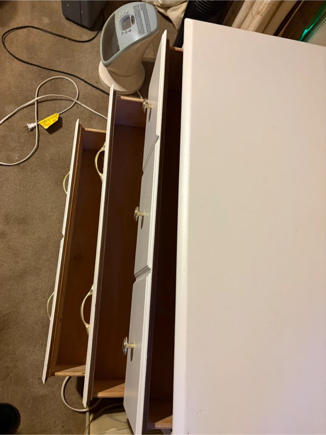 White Dresser with 3 Drawers - photo 2