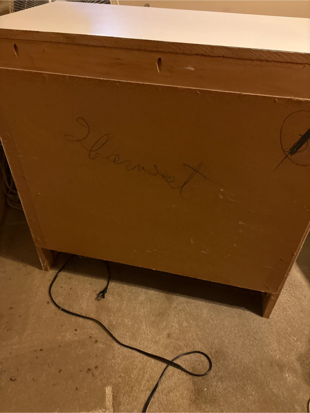 White Dresser with 3 Drawers - photo 4