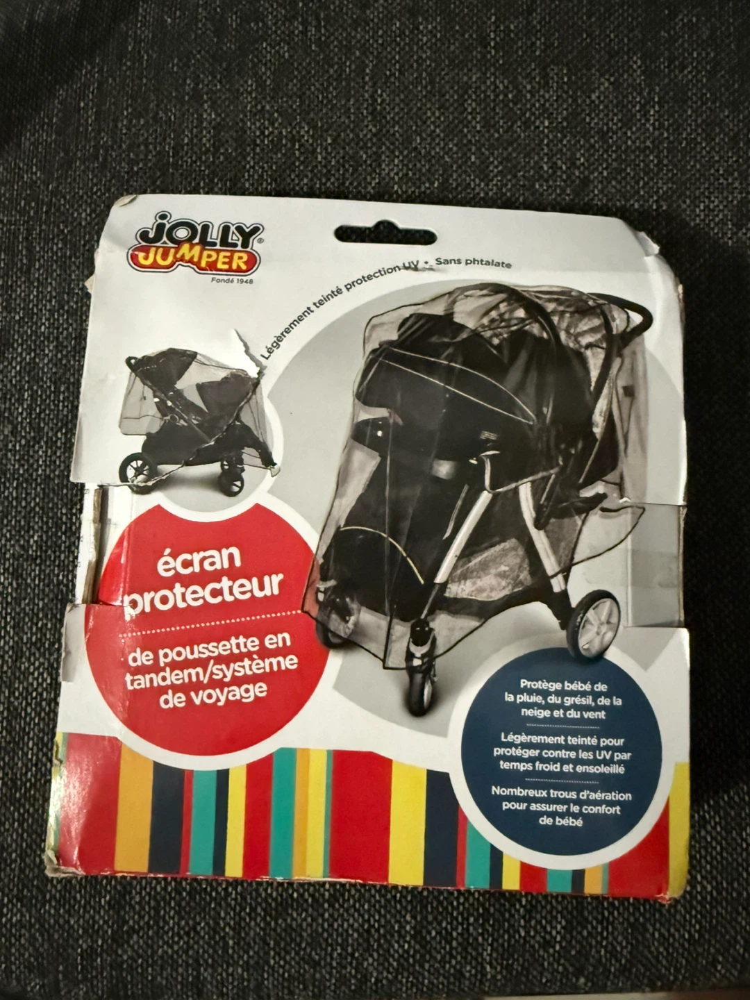 Jolly Jumper Stroller Rain Cover for Tandem/Travel System