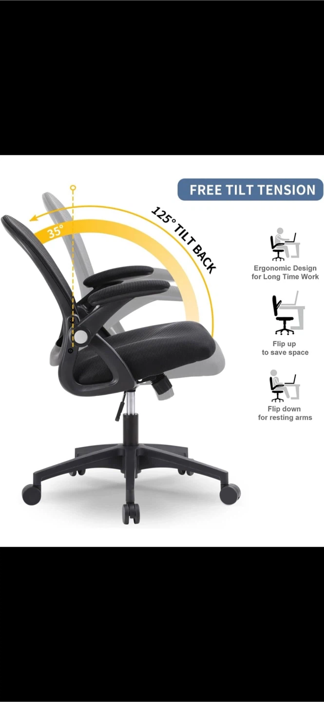 Computer Desk + Mesh Office Chair Set - photo 3