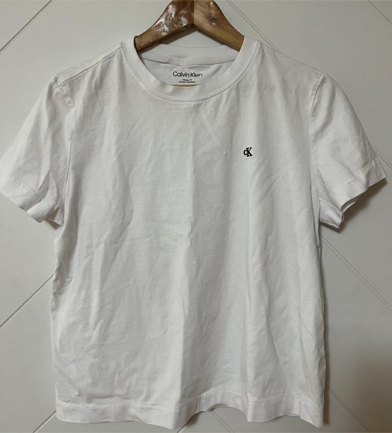 Calvin Klein White Classic Fit T-Shirt Size M - photo 2
