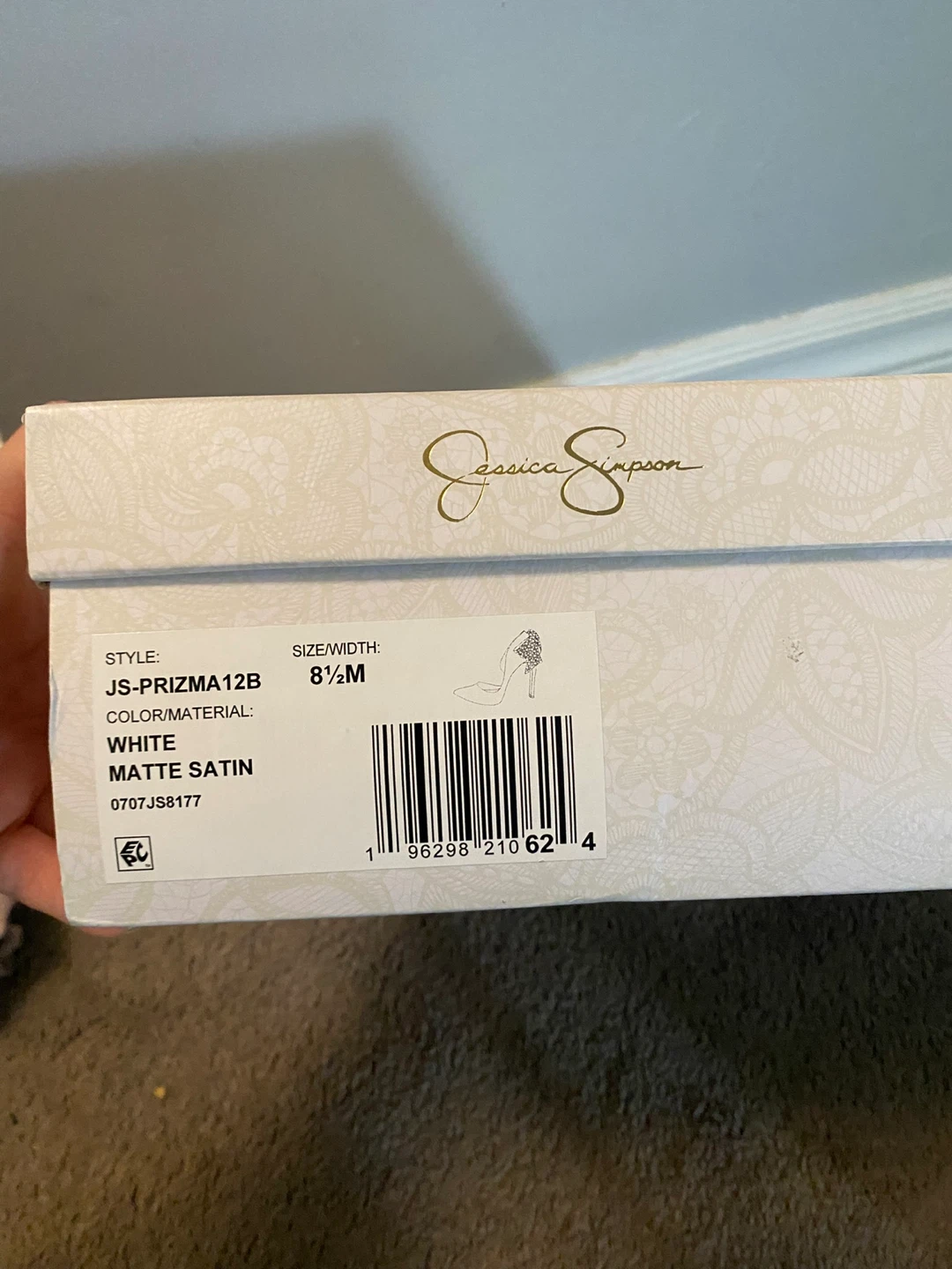 Jessica Simpson White Matte Satin Heels - Size 8.5M - photo 5