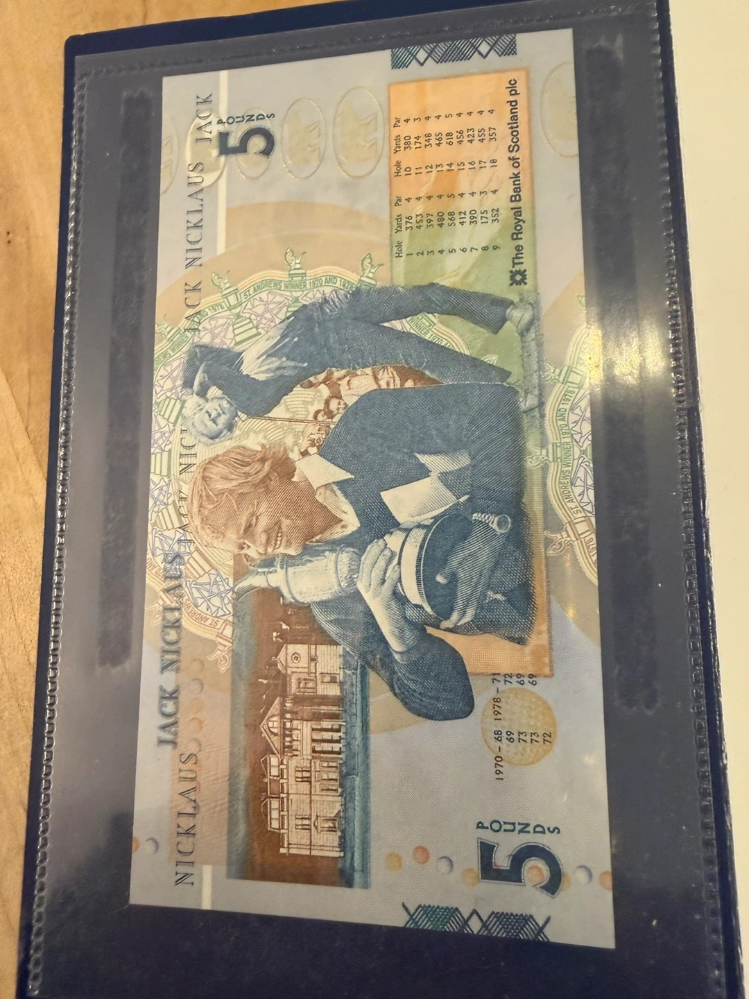 Jack Nicklaus Commemorative £5 Banknote - photo 3