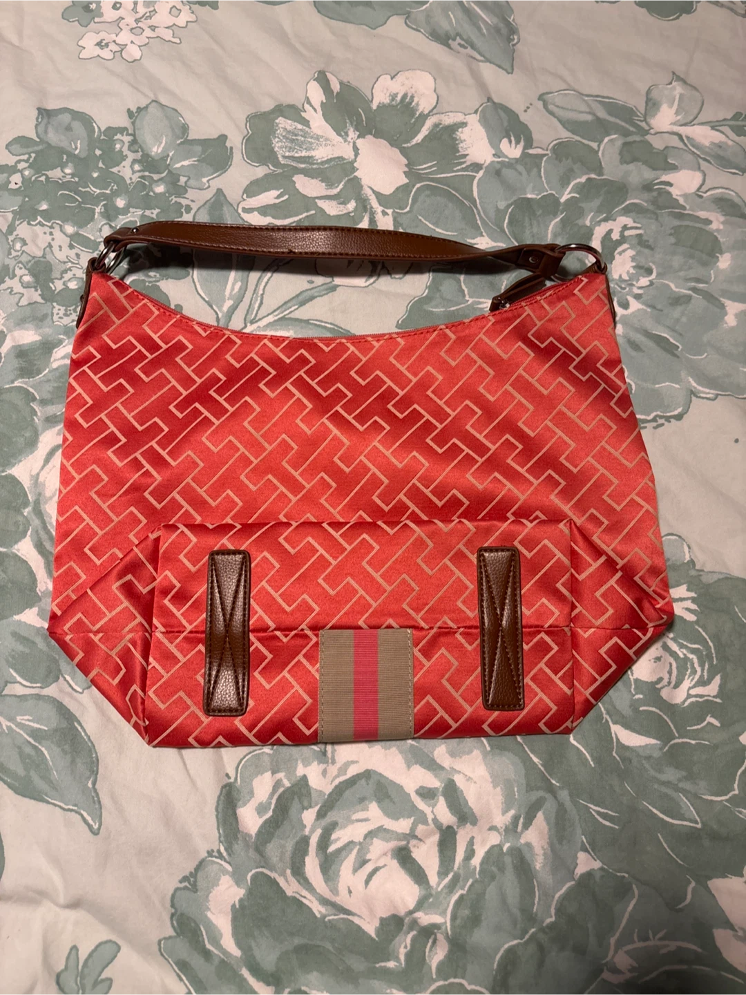 Tommy Hilfiger Hobo Bag - Red Geometric Pattern - photo 3