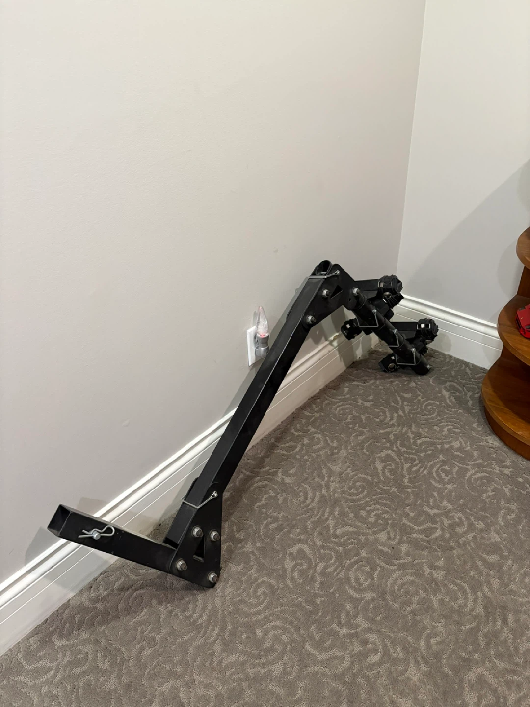 Used Black Metal Trailer Hitch Bike Rack - photo 2
