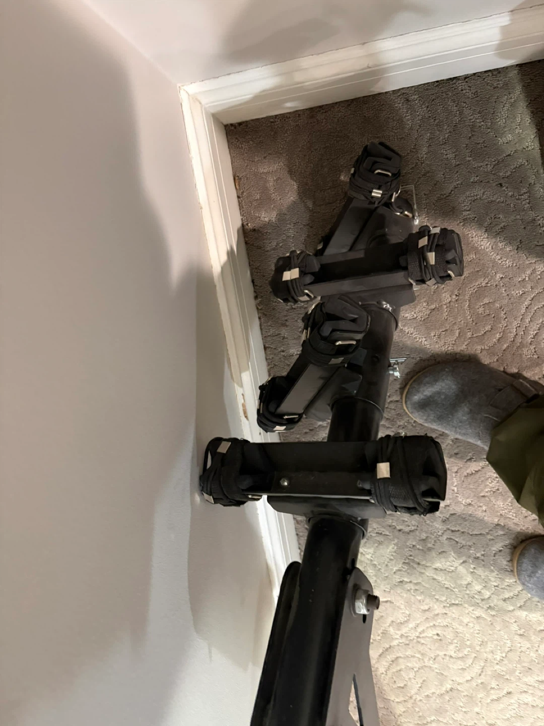 Used Black Metal Trailer Hitch Bike Rack