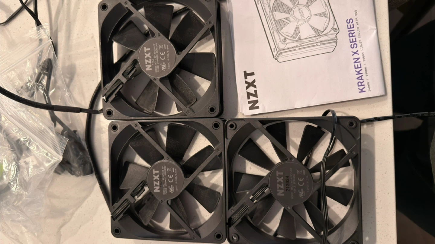 NZXT Kraken X53 AIO CPU Cooler + 2x Noctua NF-F12 Fans - photo 5