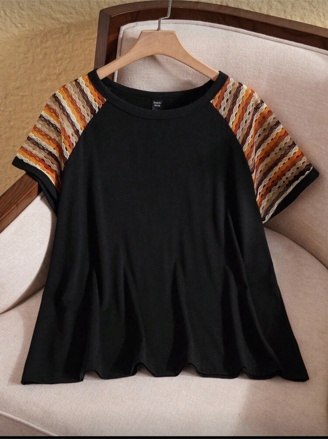 Shein Black Floral Burnout Mesh Cardigan - photo 4