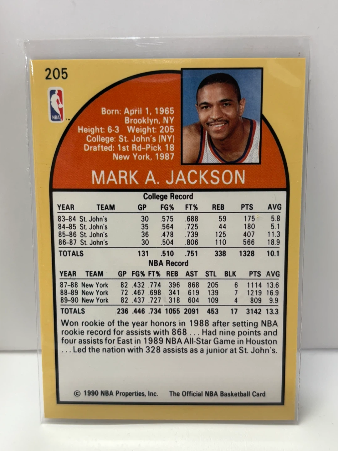 Mark Jackson Basketball Card (Menendez Brothers in background) - photo 2