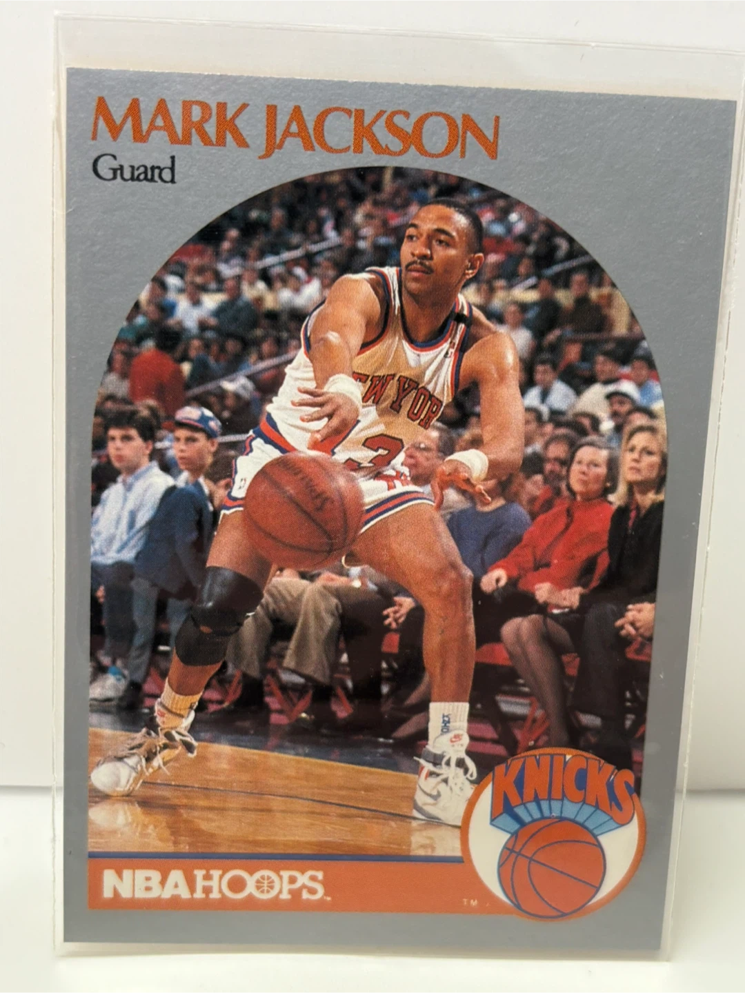 Mark Jackson Basketball Card (Menendez Brothers in background)