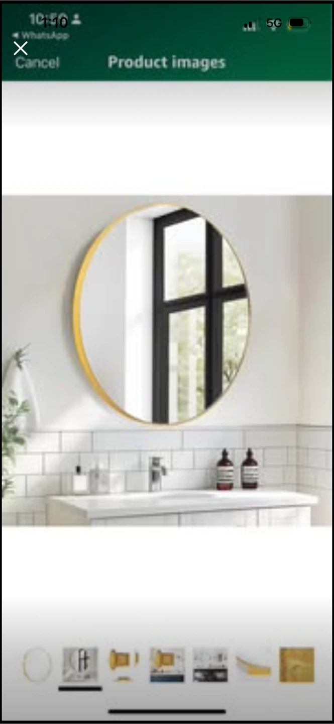 New SogesPower 20”x20” Round Medicine Cabinet with Mirror - photo 2