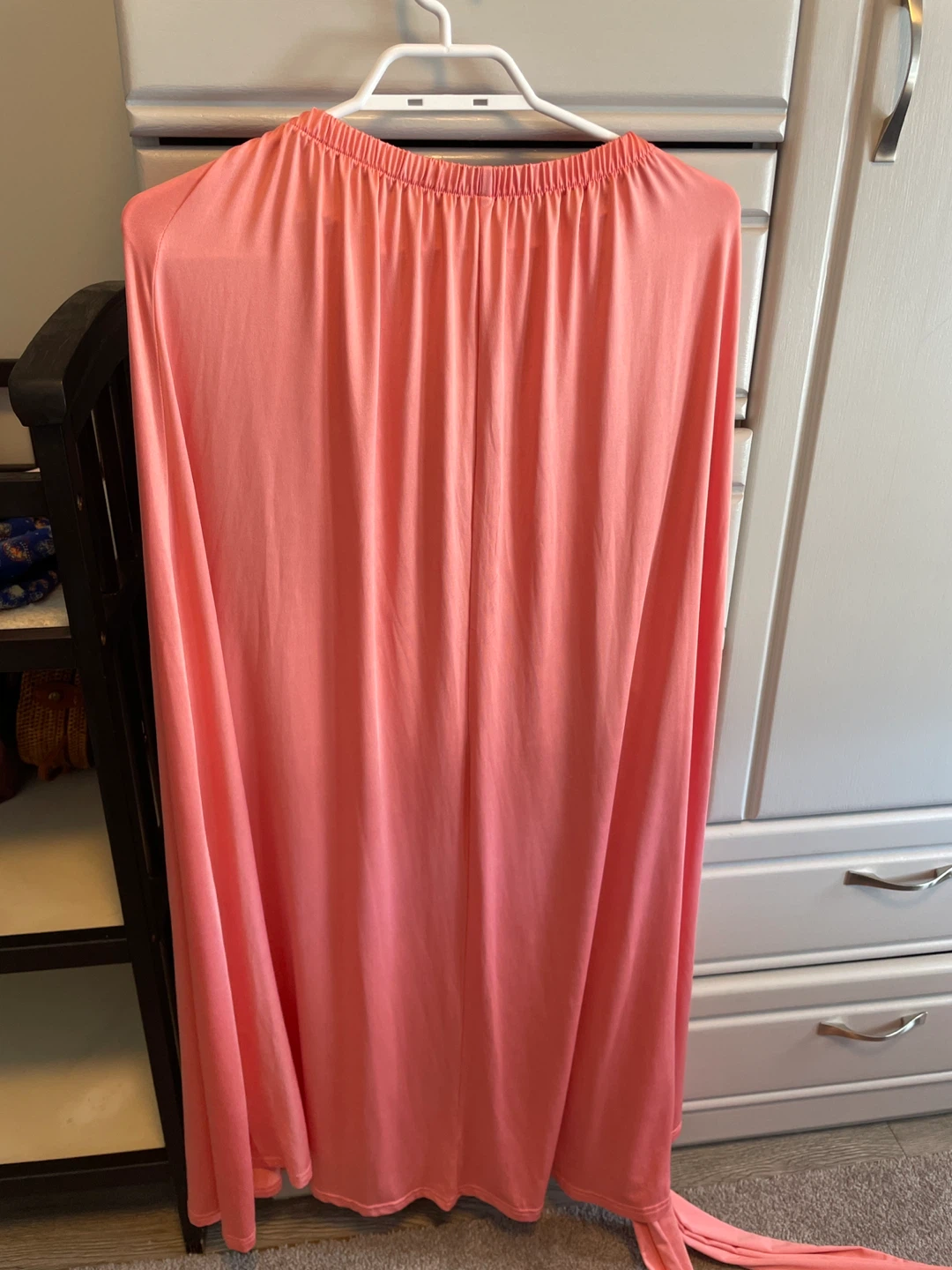 Coral Pink Maxi Dress with Convertible Straps - photo 4