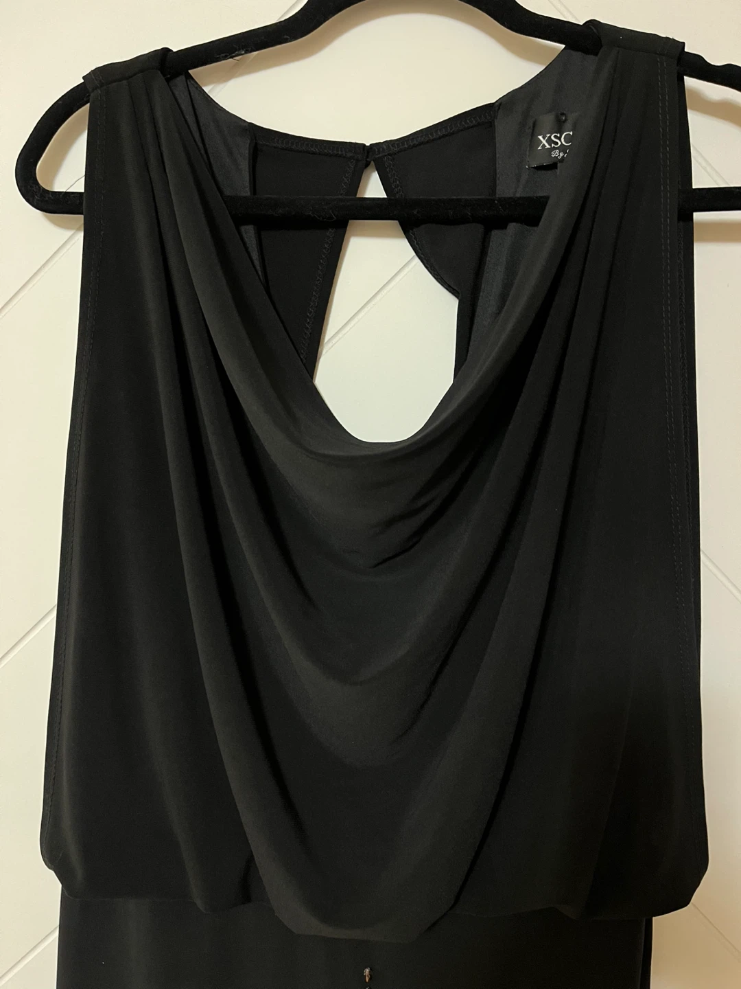Xscape Black Embellished Sheath Evening Dress Size M - photo 4