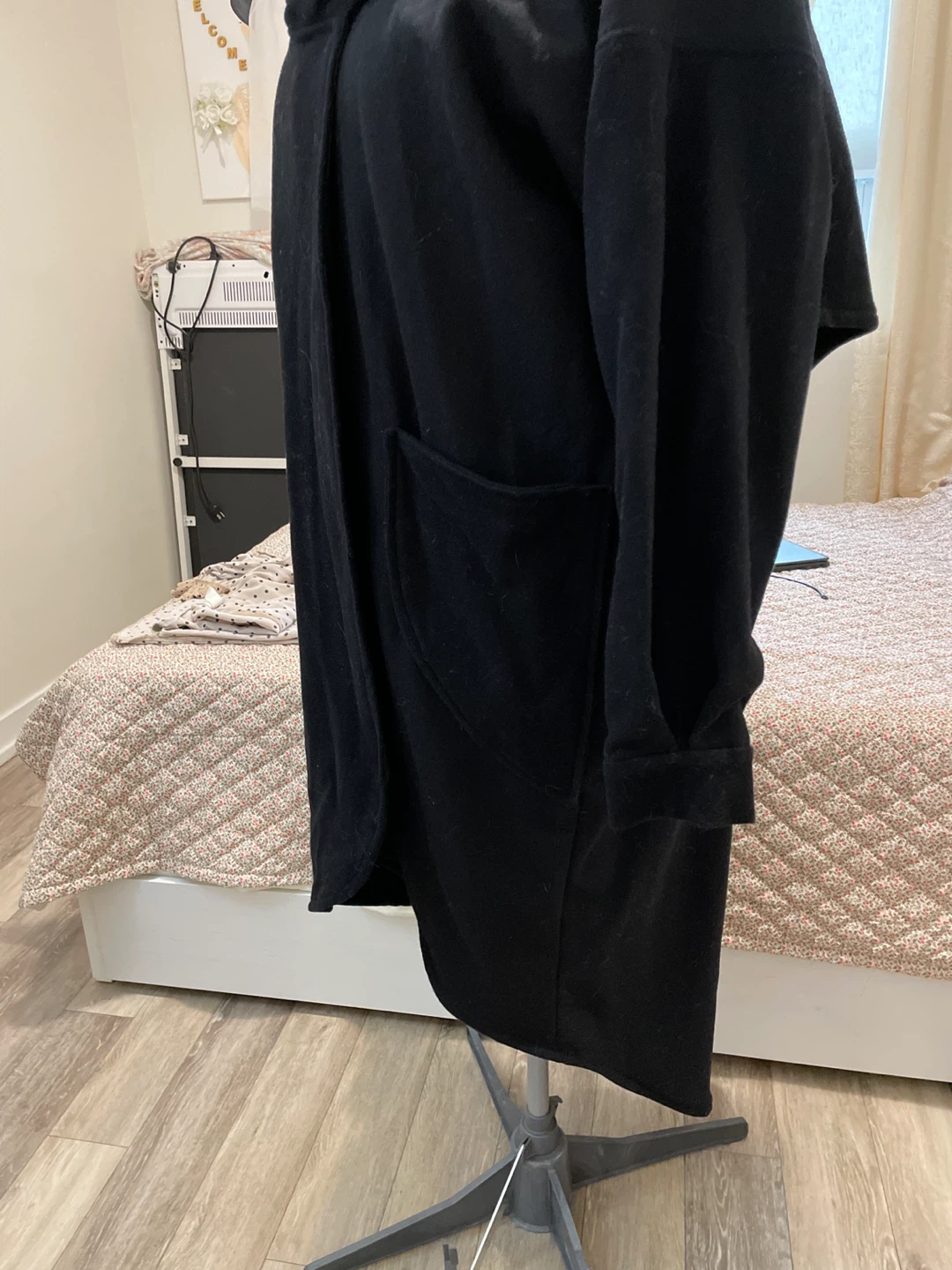 Black Shawl Collar Cardigan - photo 2