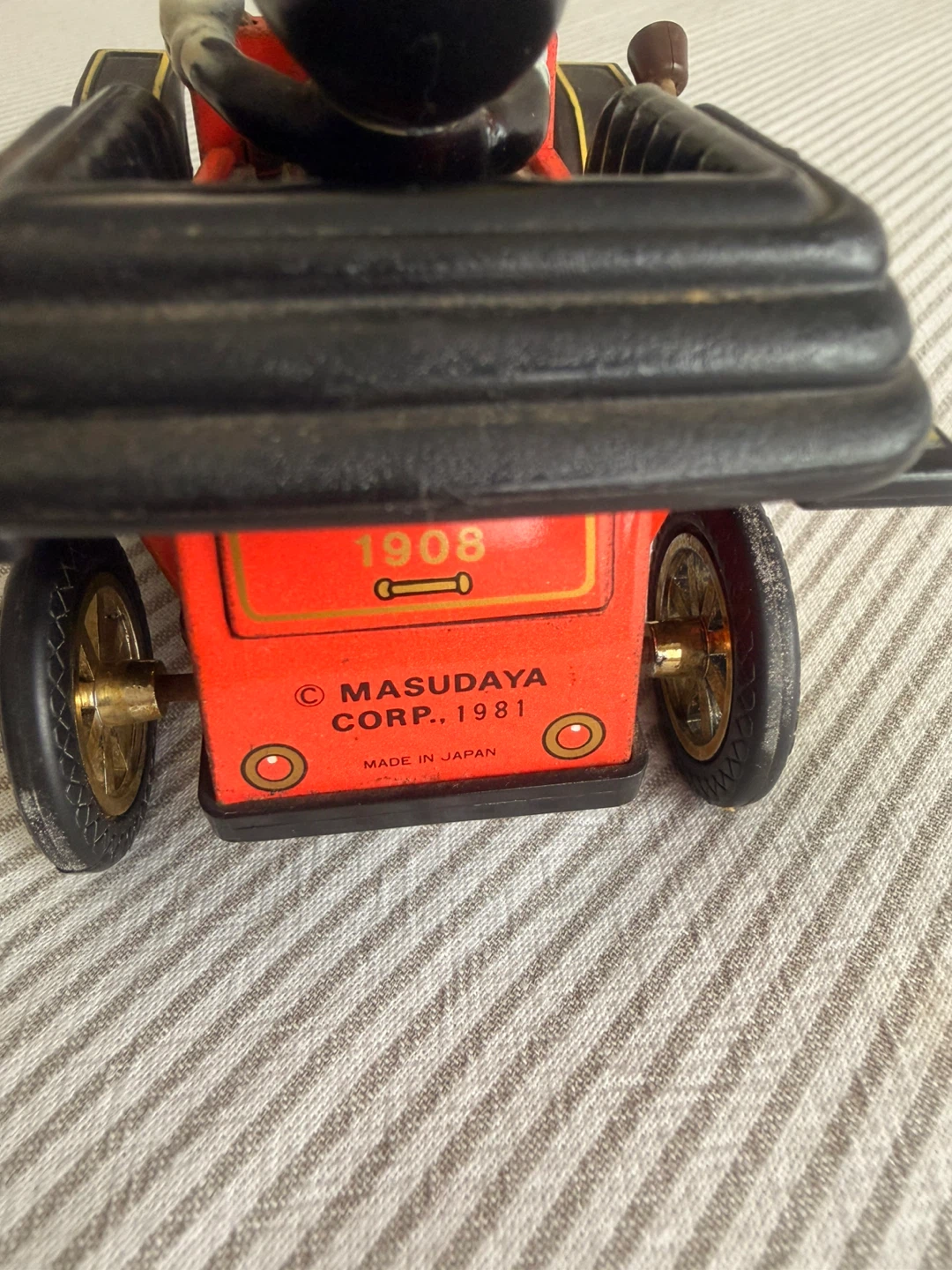 Masudaya Corp. Mickey Mouse Tin Car 1908 - photo 5