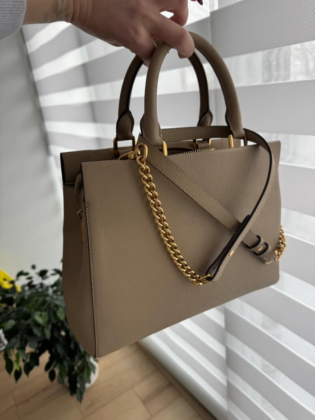 Charles & Keith Taupe Top Handle Bag - photo 2