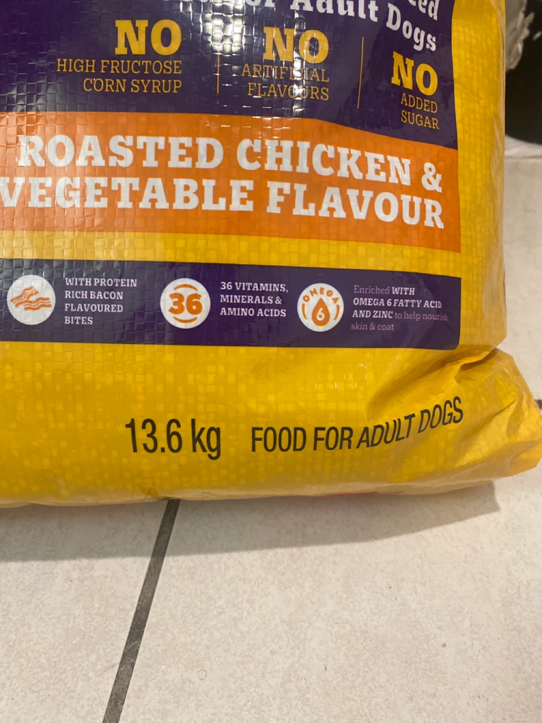 2 bags of Pedigree Roasted Chicken Dog Food 13.6 kg - photo 2