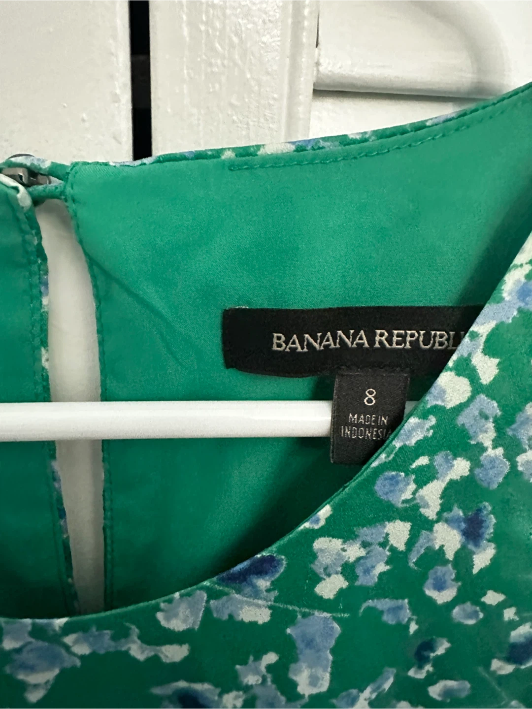 Banana Republic Green Floral Sleeveless Dress Size 8 - photo 3