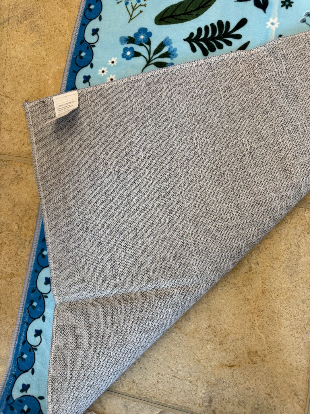 Blue Floral Runner Rug - photo 3