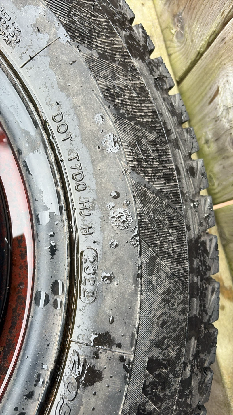 Winter tire with rims