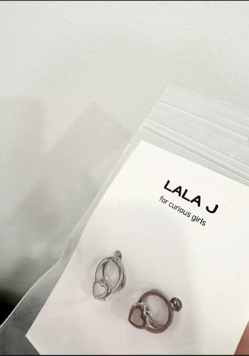 Heart shape Earrings- Silver Tone Heart Studs - photo 4