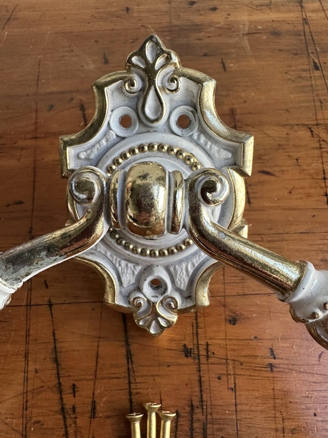 Beautiful Vintage Bathroom Hanging Hand Towel Ring Hook 70’s Era - photo 3