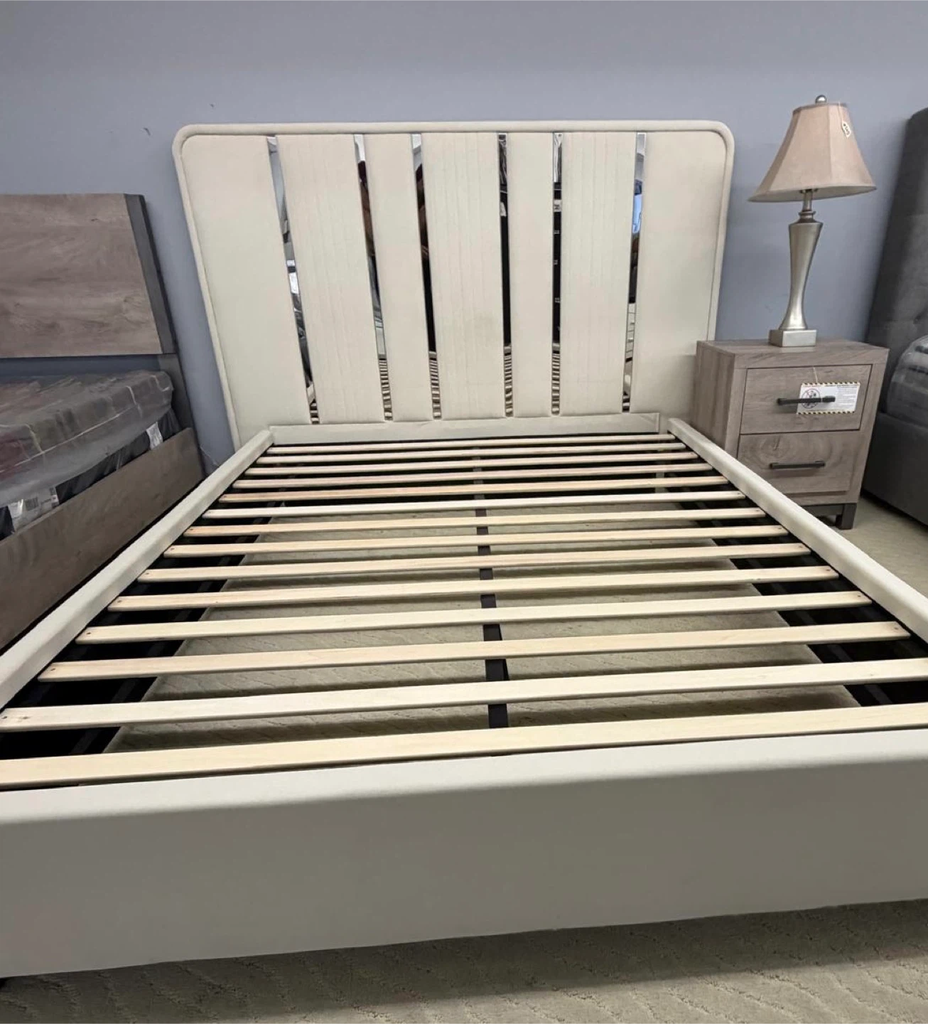 Queen Fabric Bed