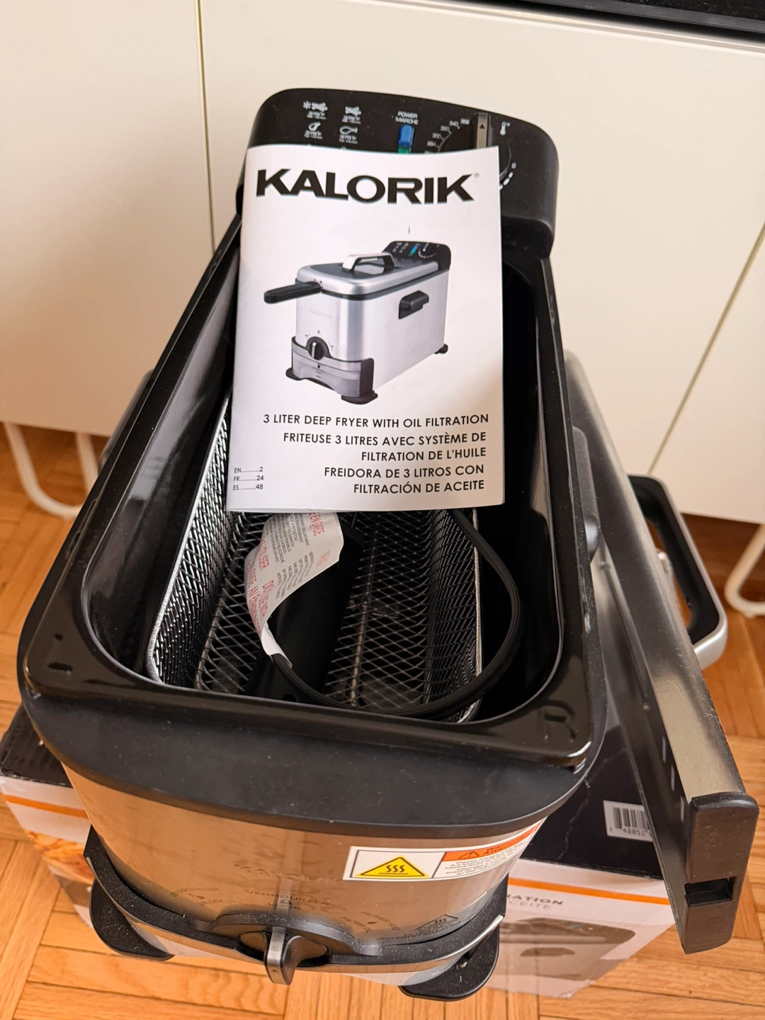 Kalorik 3-Liter Digital Deep Fryer with Oil Filtration - photo 2