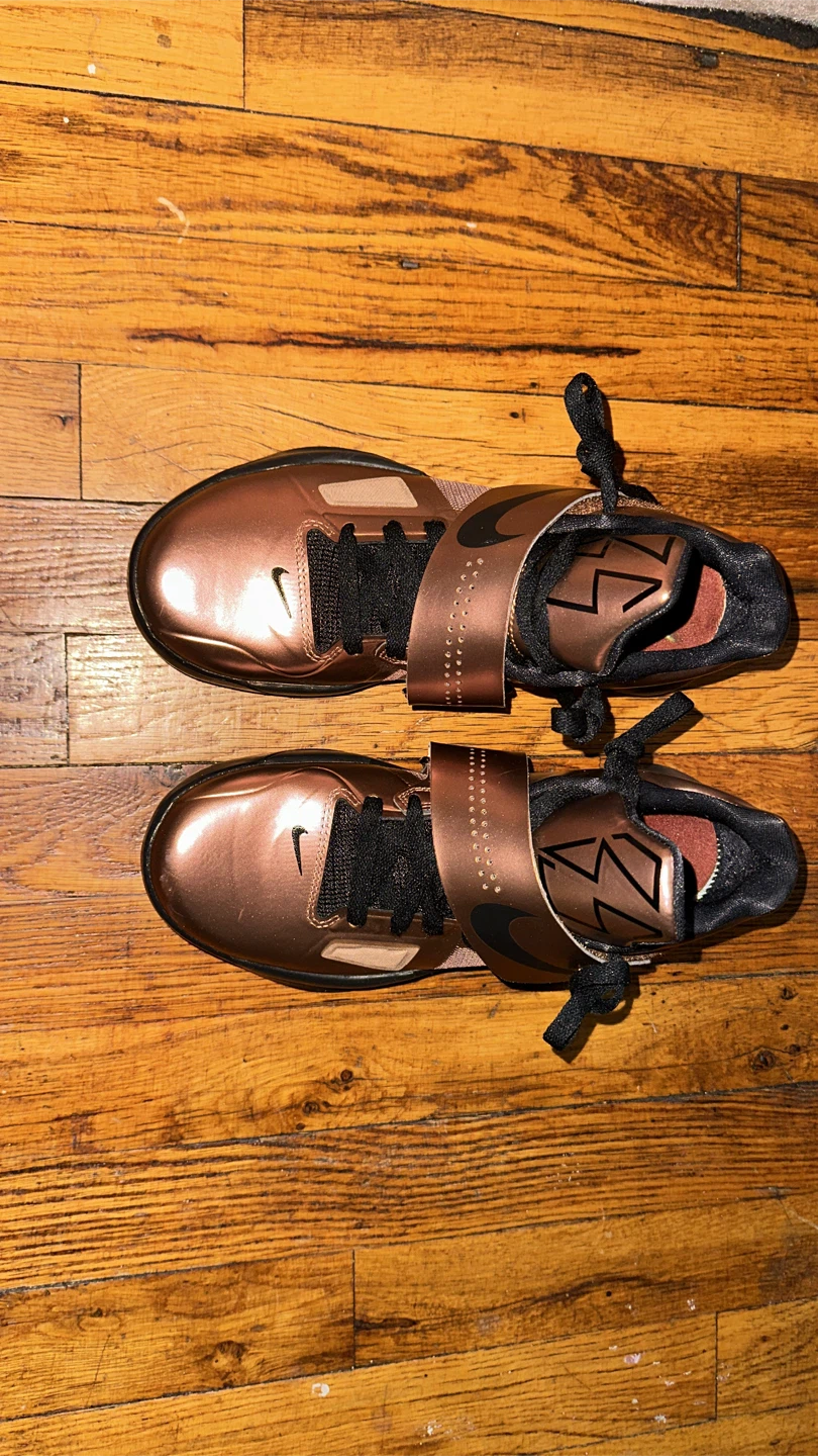 Nike KD 4 “Christmas"  Metallic Copper Shoes - photo 2