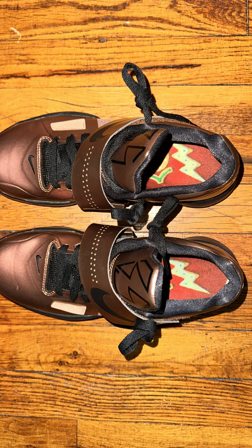 Nike KD 4 “Christmas"  Metallic Copper Shoes - photo 3