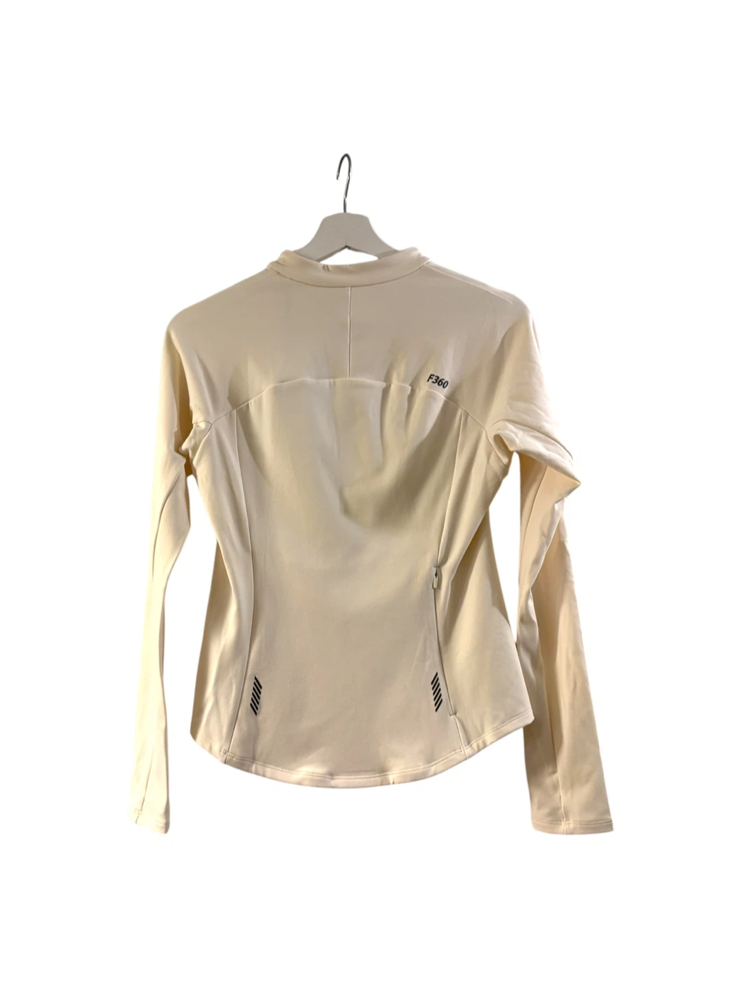 Descente Cream Quarter Zip Long Sleeve Active Top Size XS - photo 2