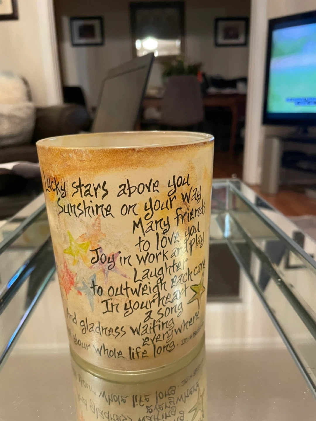 Decorative Candle Holder with Poem - photo 2