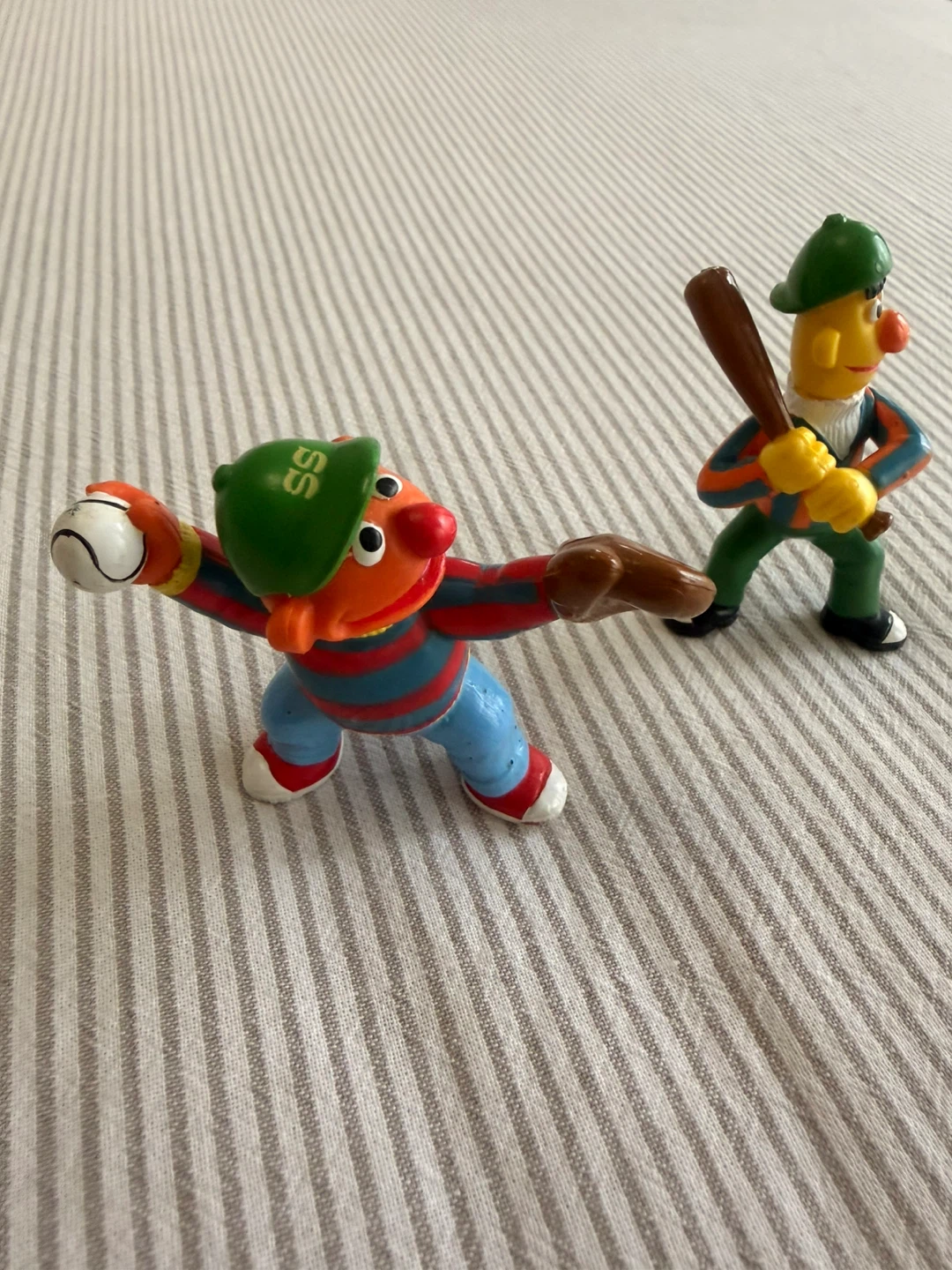 Sesame Street Ernie and Bert Baseball Figurines